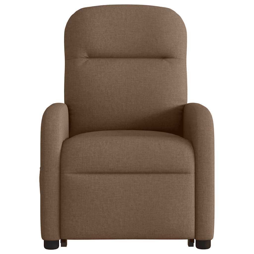 Fauteuil de massage inclinable Marron Tissu Fauteuils vidaXL   