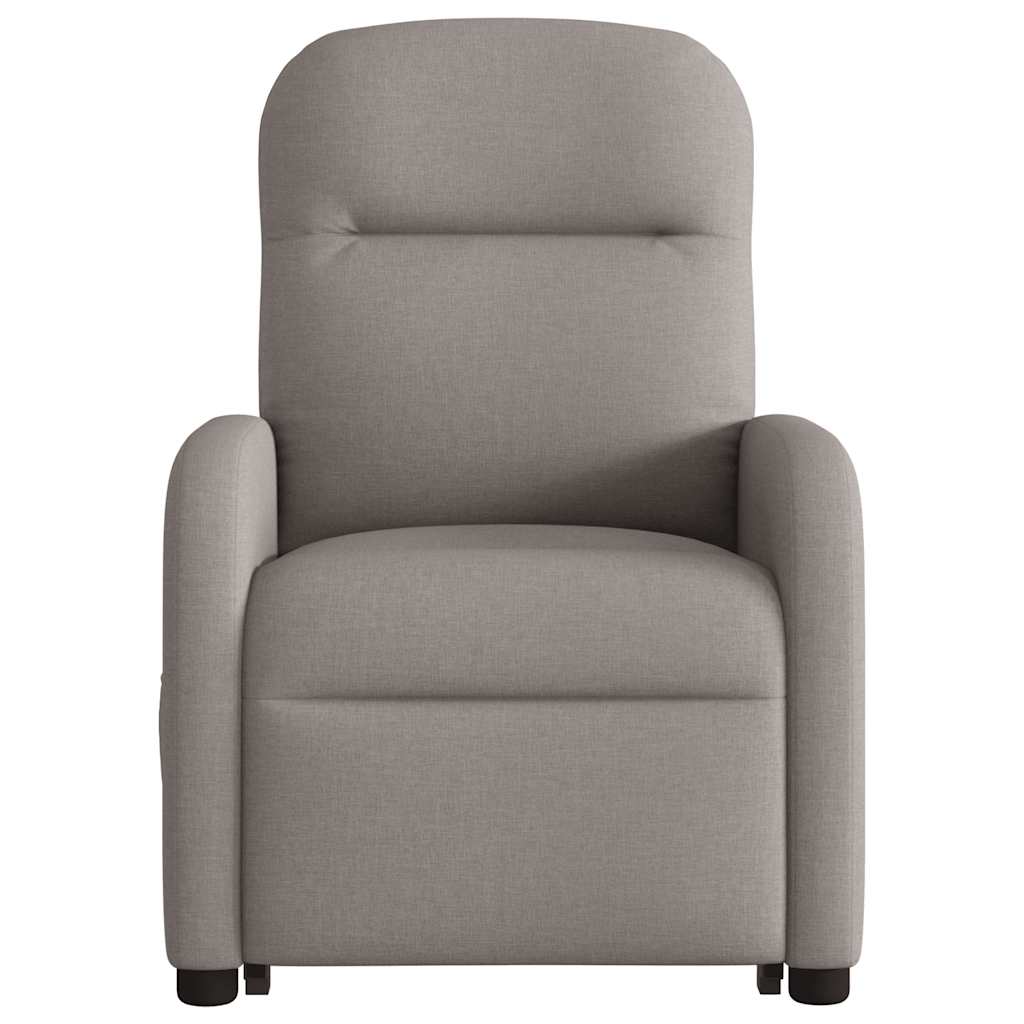 Fauteuil inclinable de massage Taupe Tissu Fauteuils vidaXL   