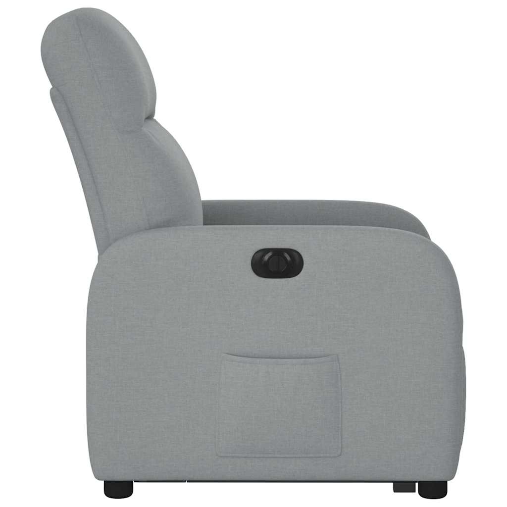 Fauteuil inclinable électrique gris clair tissu Fauteuils vidaXL   