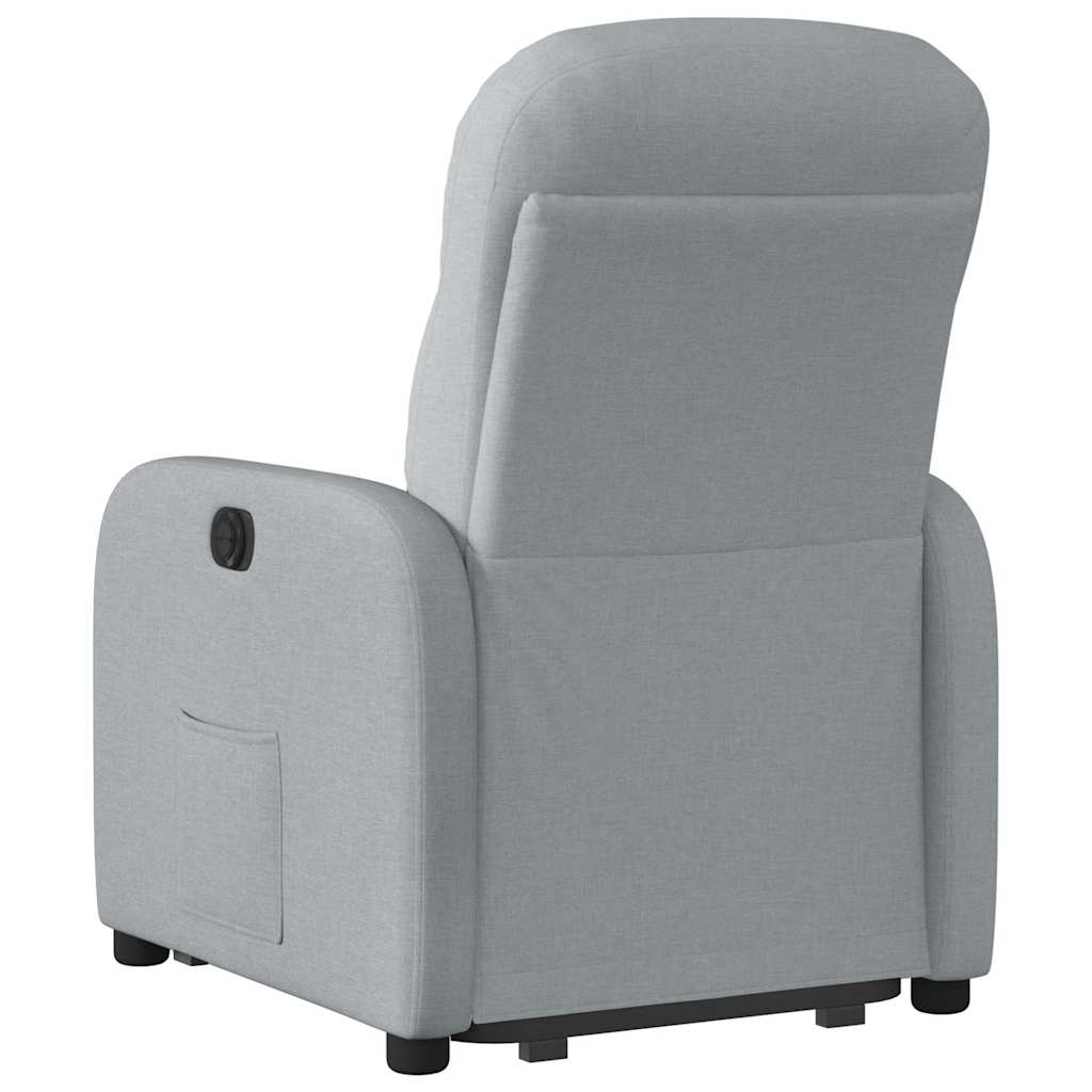 Fauteuil inclinable électrique gris clair tissu Fauteuils vidaXL   