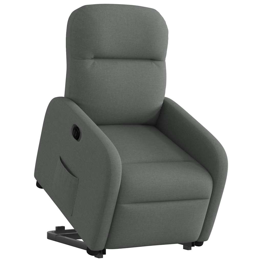 Fauteuil inclinable électrique gris foncé tissu Fauteuils vidaXL   