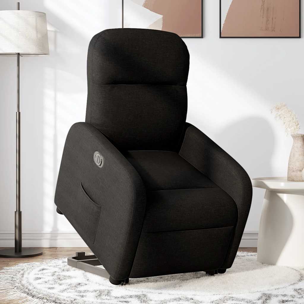 Fauteuil inclinable électrique noir tissu Fauteuils vidaXL   