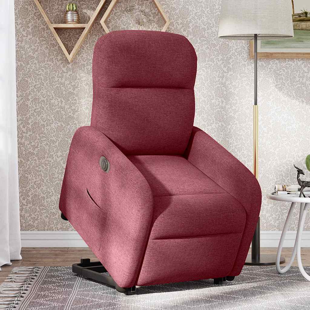 Fauteuil inclinable électrique rouge bordeaux tissu Fauteuils vidaXL   