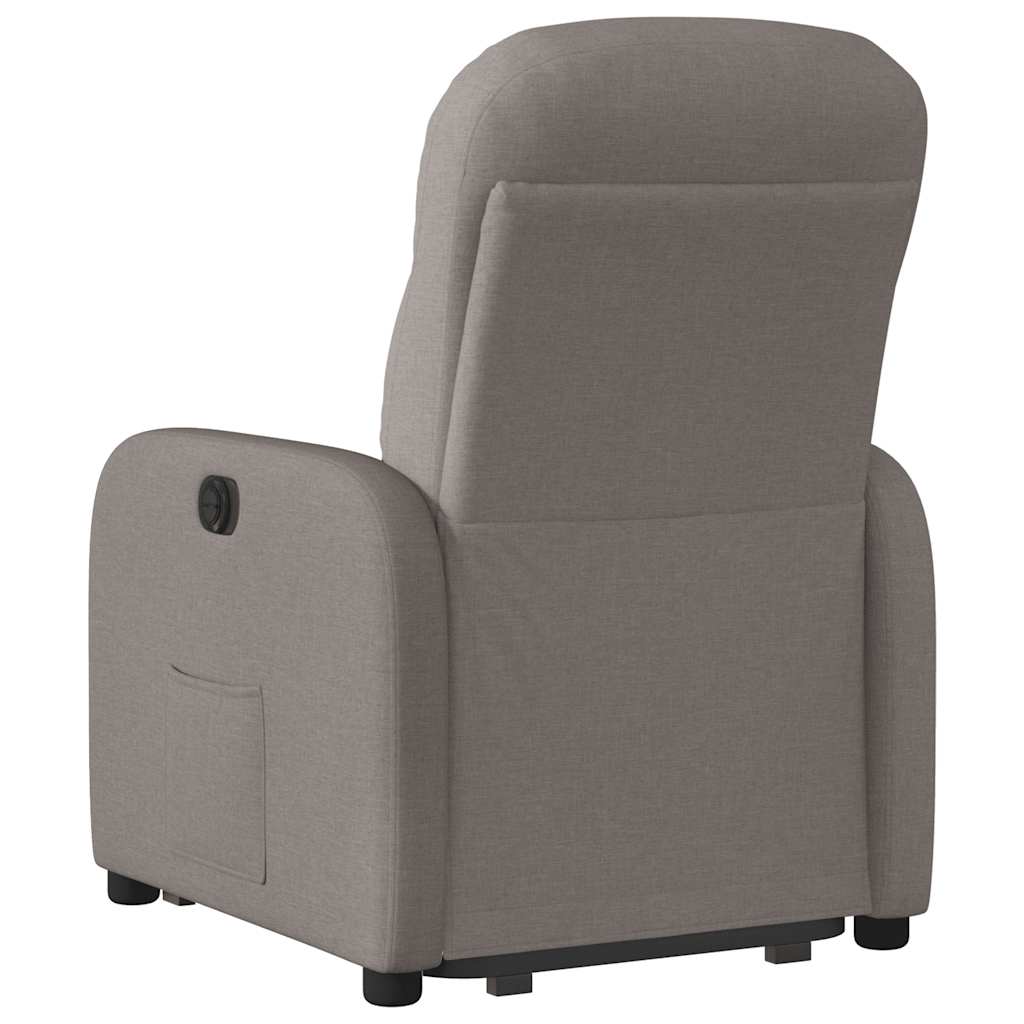 Fauteuil inclinable électrique taupe tissu Fauteuils vidaXL   