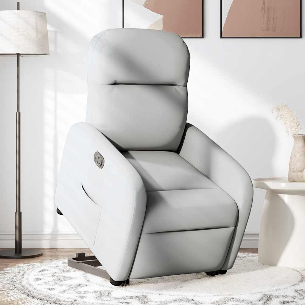 Fauteuil inclinable électrique gris nuage tissu Fauteuils vidaXL   