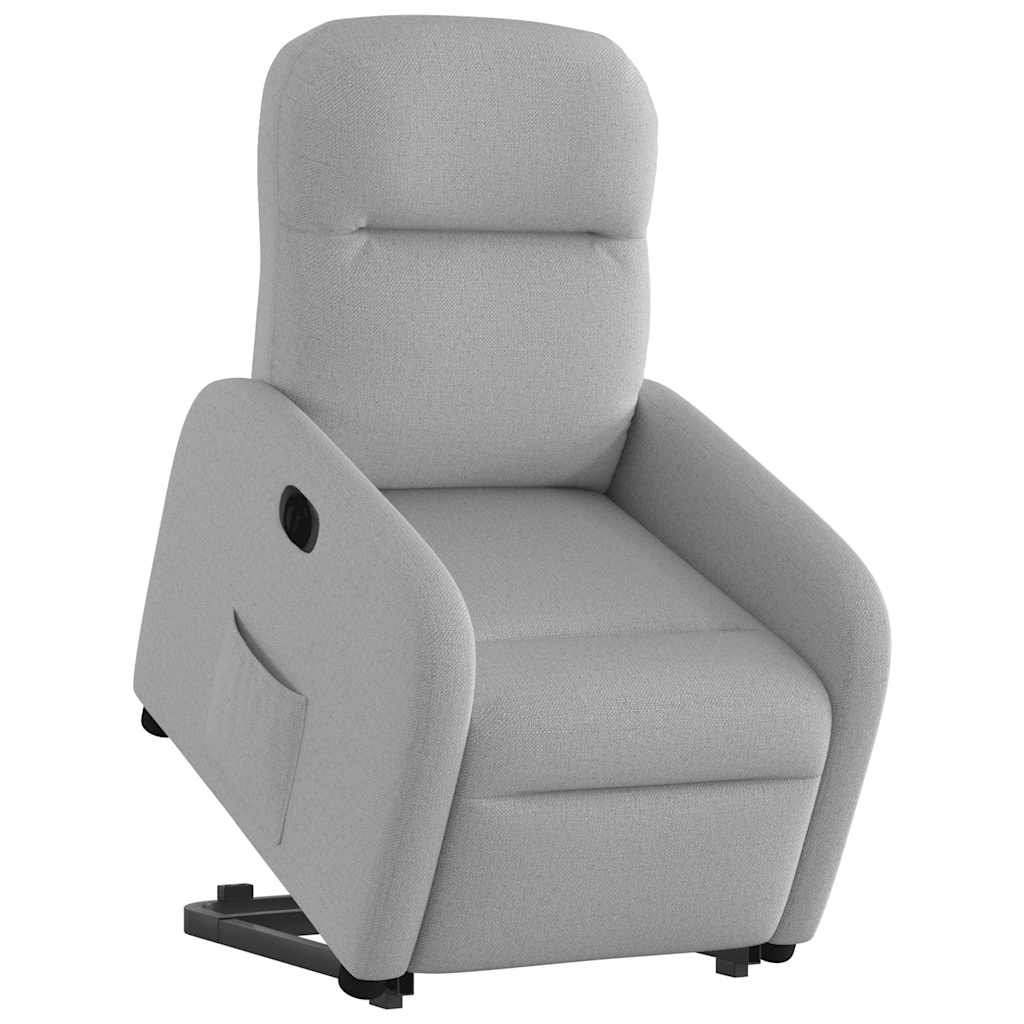 Fauteuil inclinable électrique gris nuage tissu Fauteuils vidaXL   