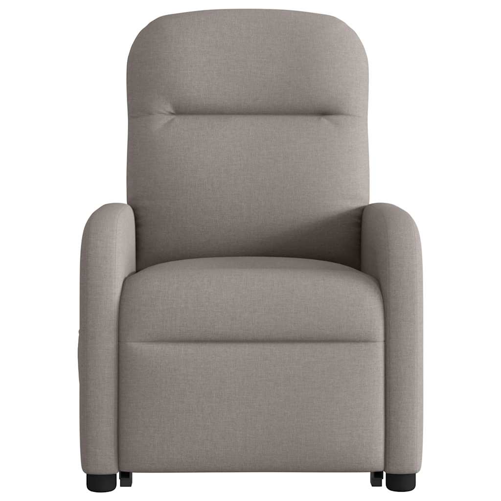 Fauteuil inclinable de massage électrique Taupe Tissu Fauteuils vidaXL   