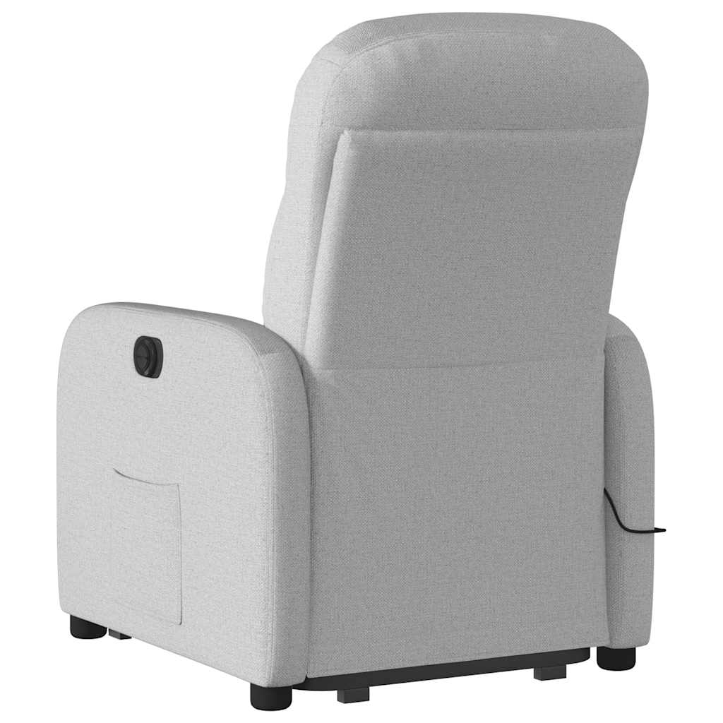 Fauteuil inclinable de massage électrique gris nuage tissu Fauteuils vidaXL   