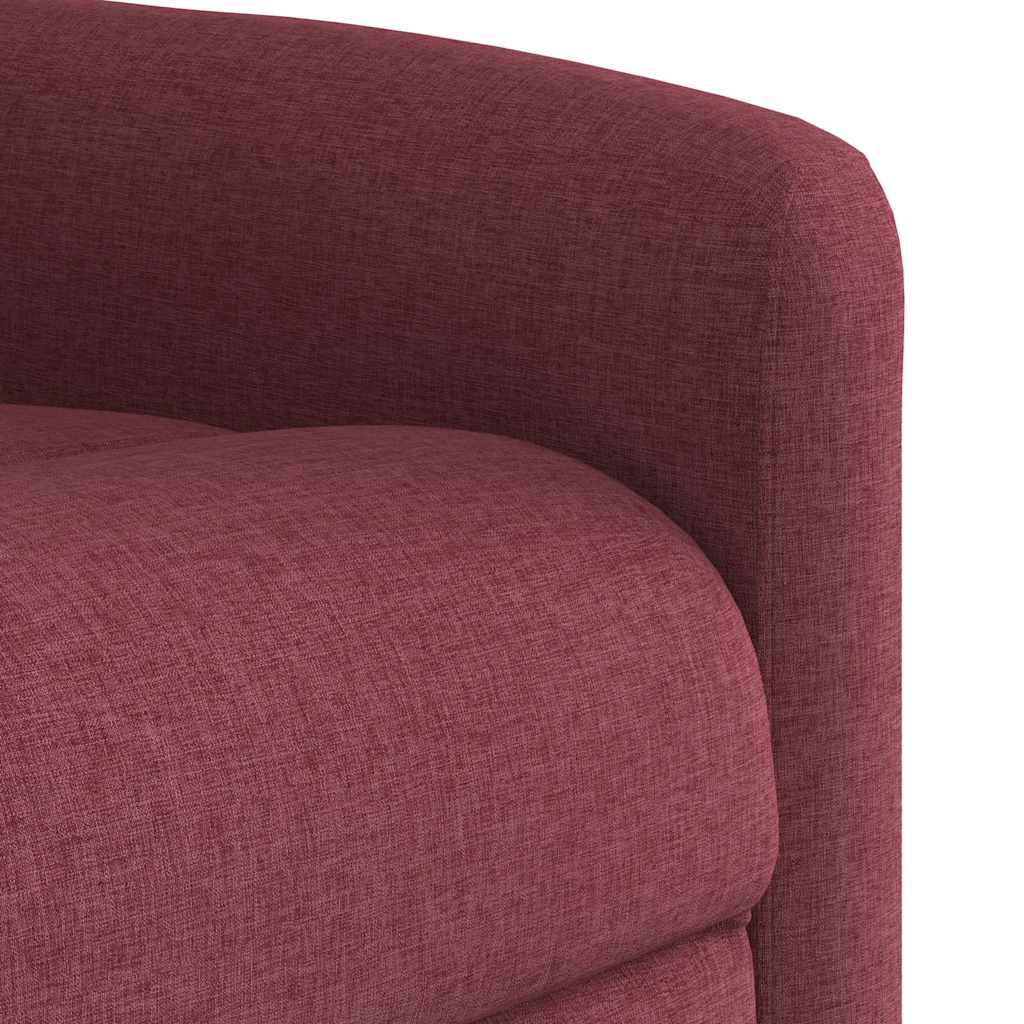 Fauteuil de massage inclinable électrique Rouge bordeaux Tissu Fauteuils vidaXL