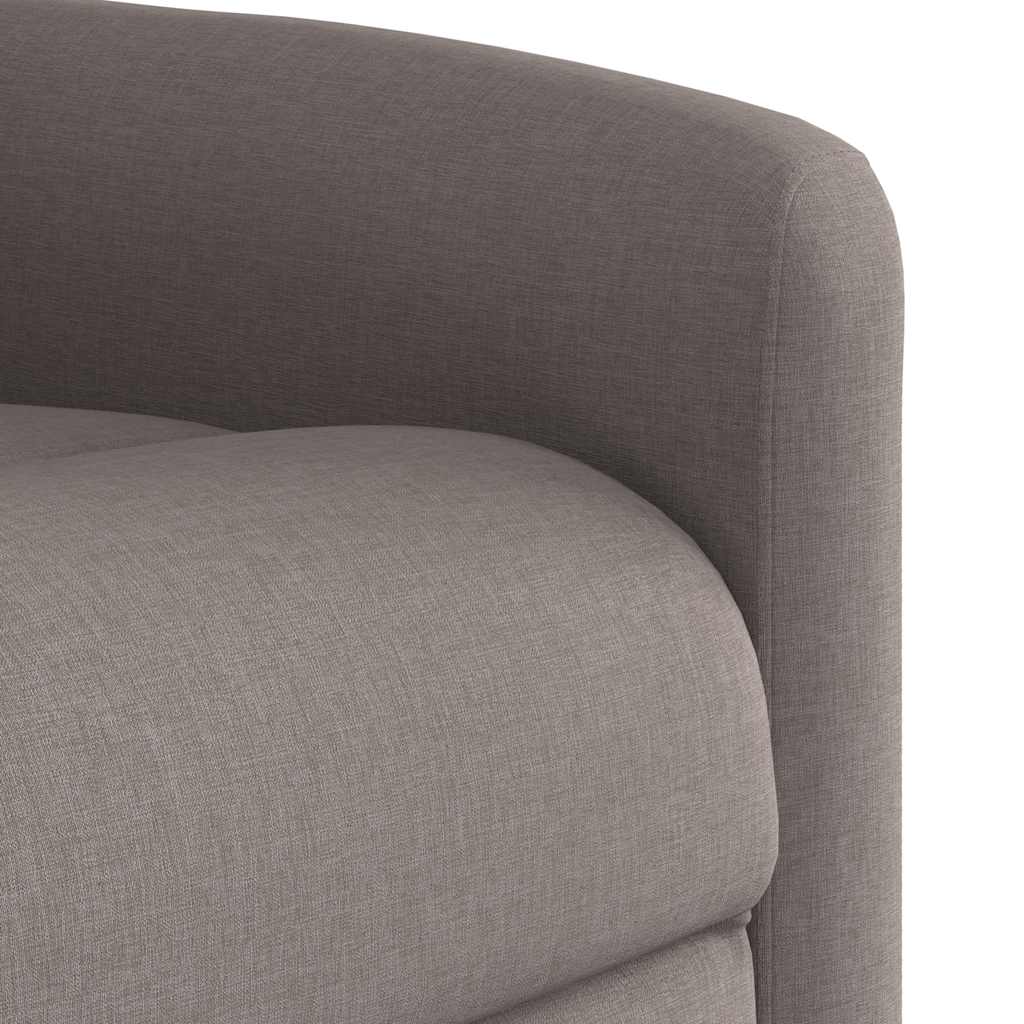 Fauteuil de massage inclinable électrique Taupe Tissu Fauteuils vidaXL