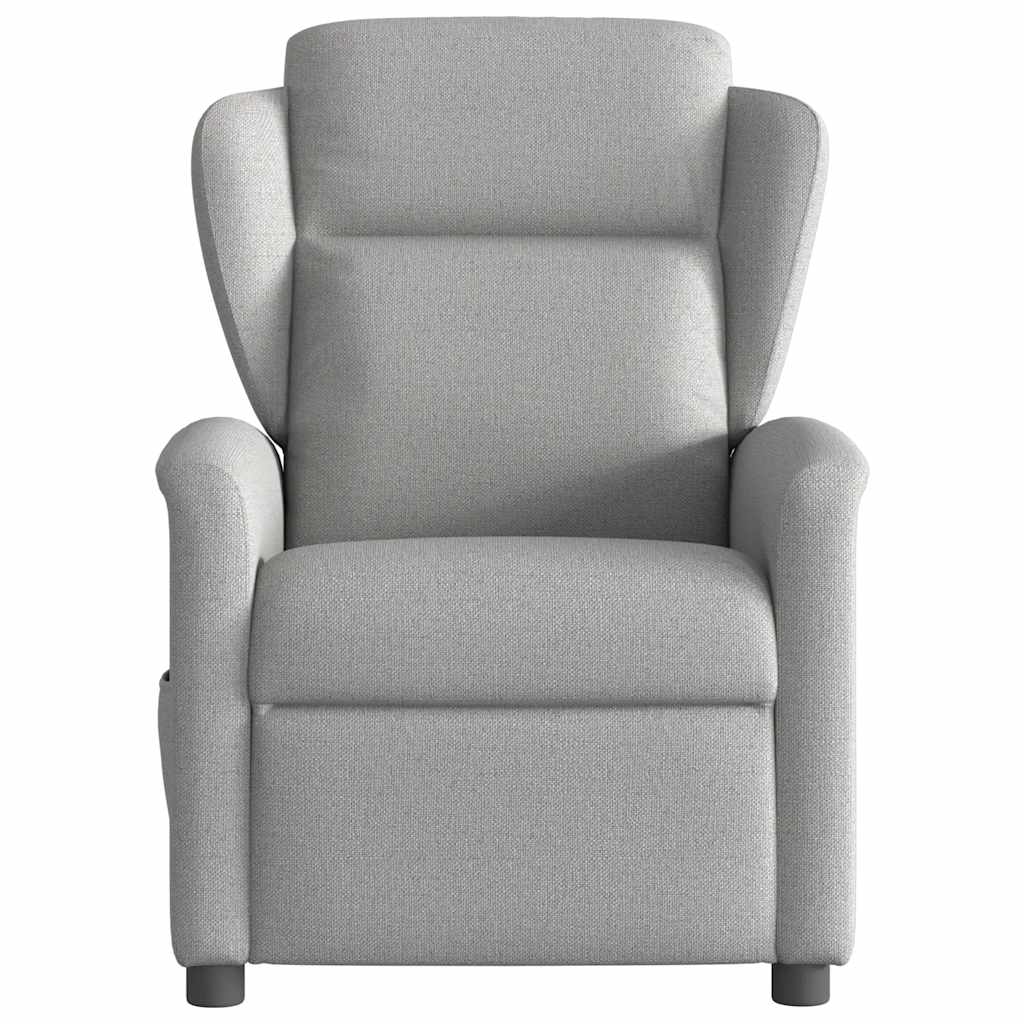 Fauteuil de massage inclinable électrique gris nuage tissu Fauteuils vidaXL