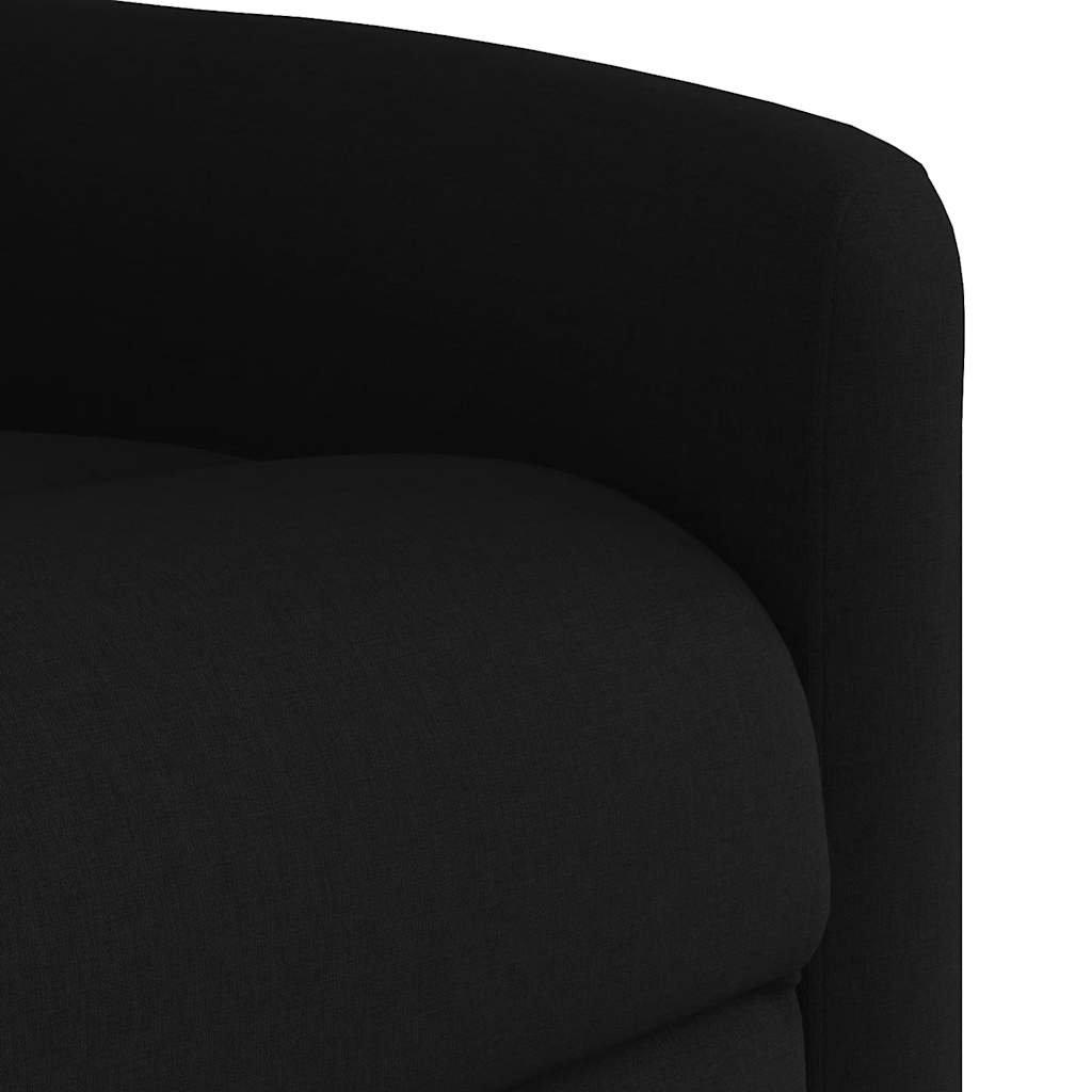 Fauteuil de massage inclinable Noir Tissu Fauteuils vidaXL