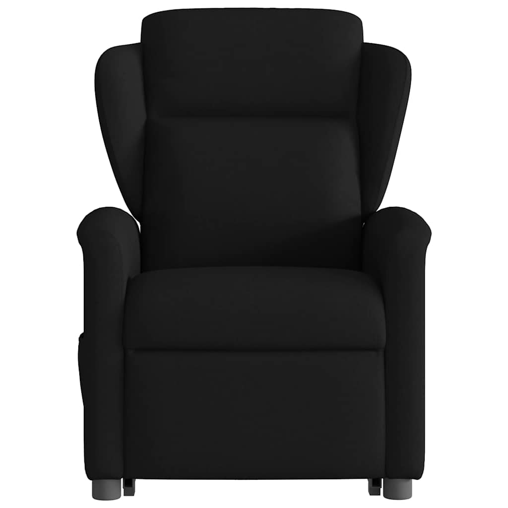 Fauteuil de massage inclinable Noir Tissu Fauteuils vidaXL