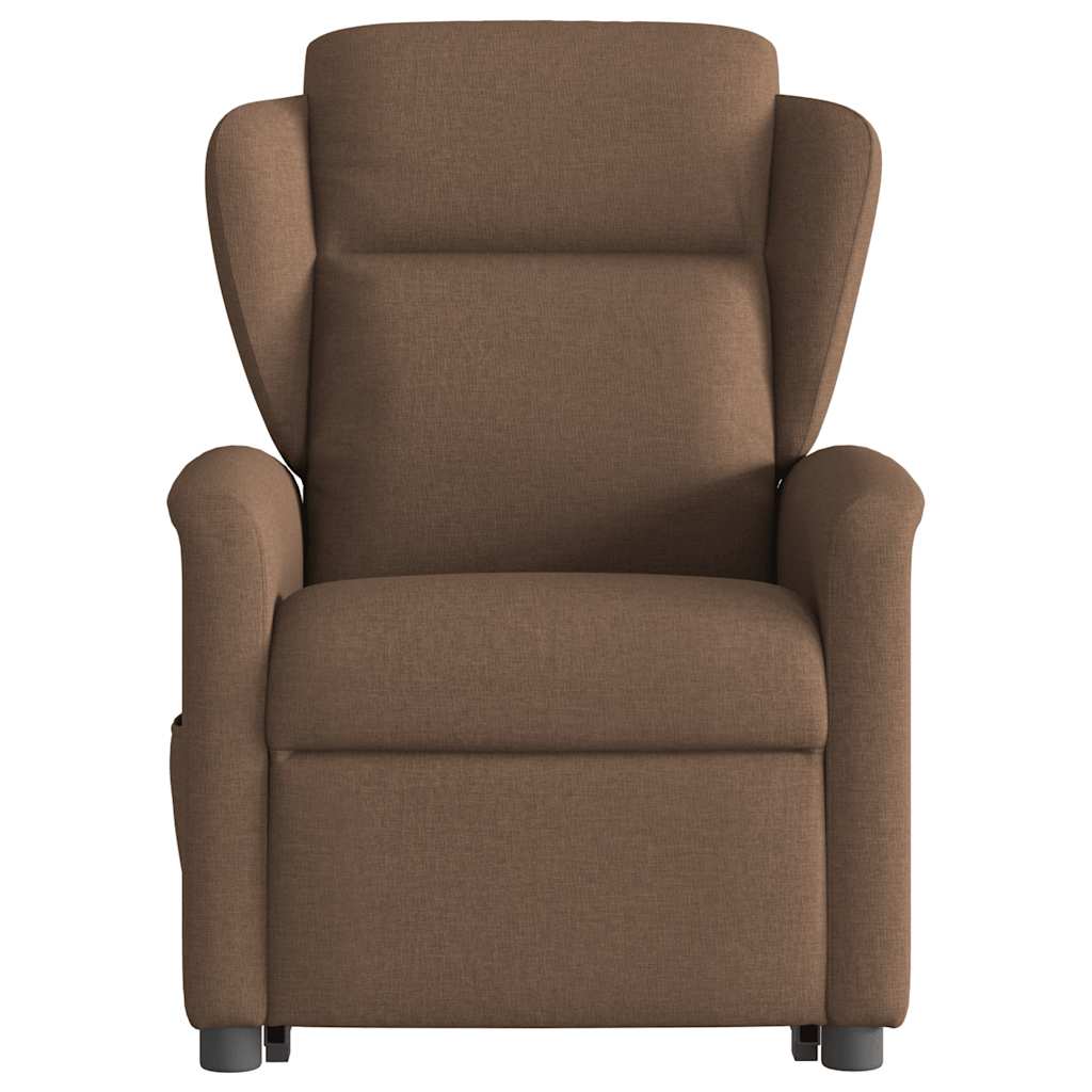 Fauteuil de massage inclinable Marron Tissu Fauteuils vidaXL