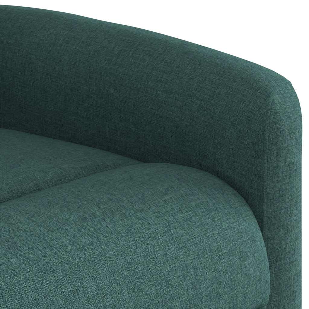 Fauteuil de massage inclinable électrique Vert foncé Tissu Fauteuils vidaXL