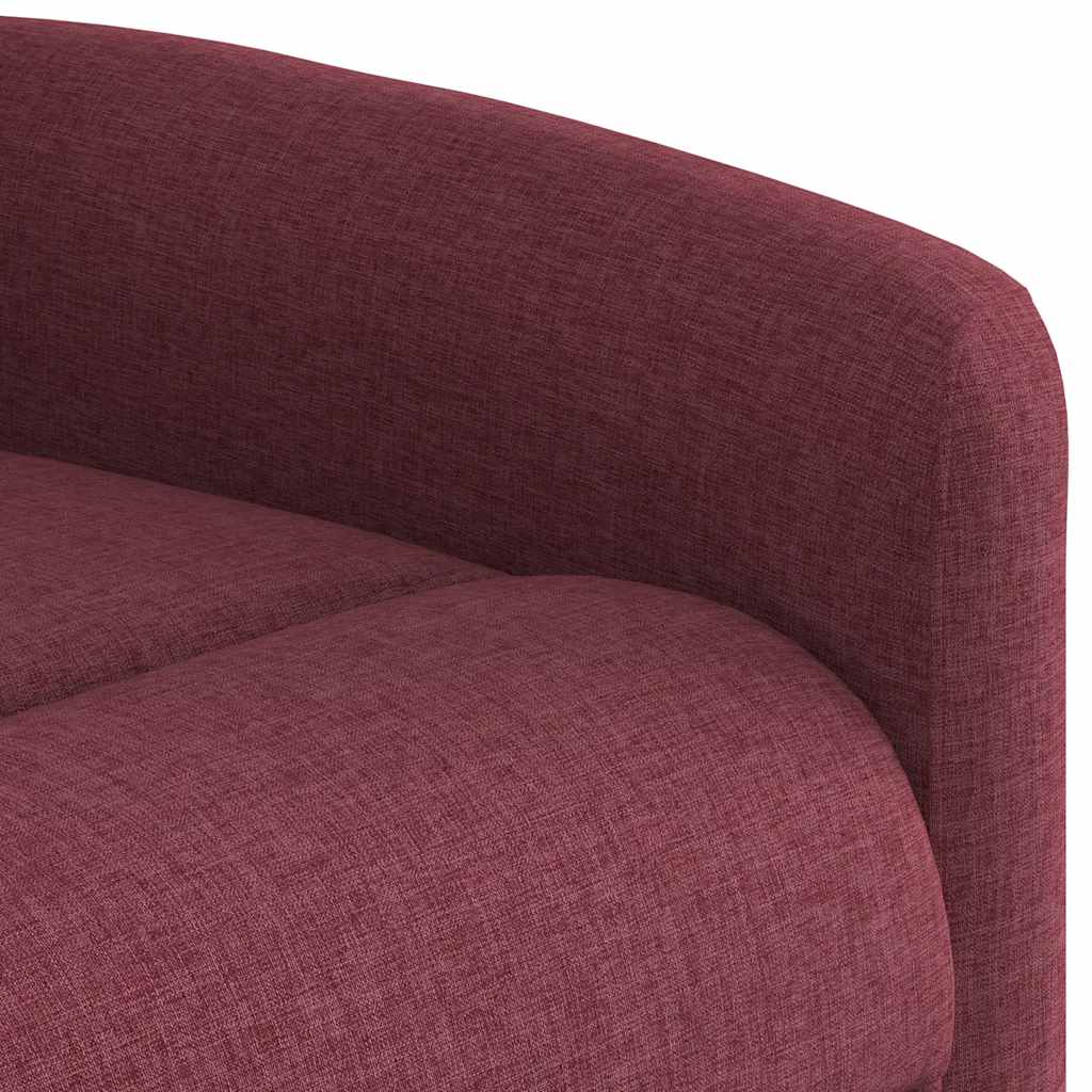 Fauteuil inclinable de massage Rouge bordeaux Tissu Fauteuils vidaXL