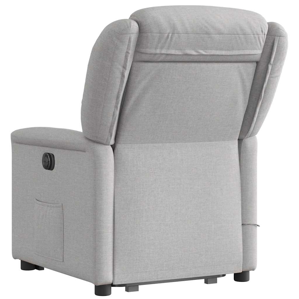 Fauteuil de massage inclinable gris nuage tissu Fauteuils vidaXL