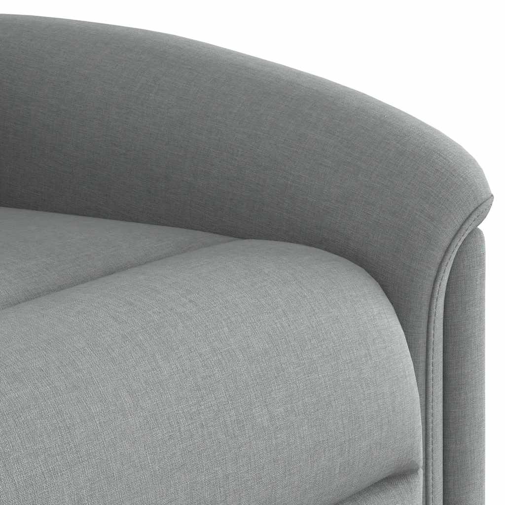 Fauteuil de massage inclinable électrique gris clair tissu Fauteuils vidaXL