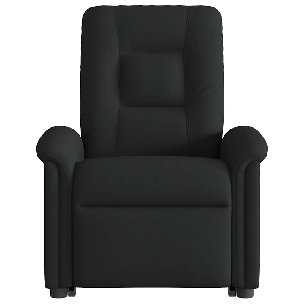 Fauteuil de massage inclinable Noir Tissu Fauteuils vidaXL