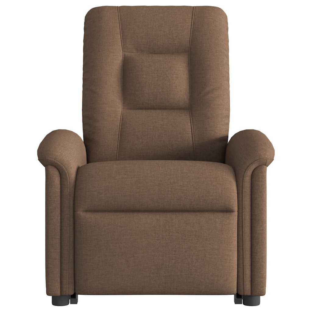 Fauteuil de massage inclinable Marron Tissu Fauteuils vidaXL