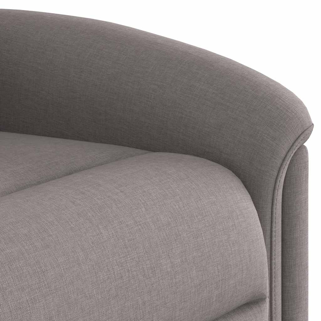 Fauteuil inclinable de massage Taupe Tissu Fauteuils vidaXL