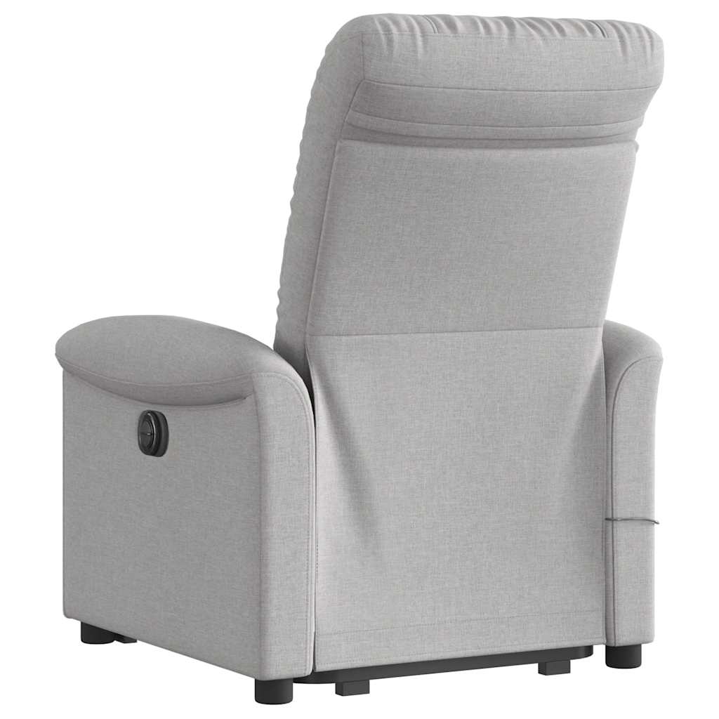 Fauteuil de massage inclinable gris nuage tissu Fauteuils vidaXL