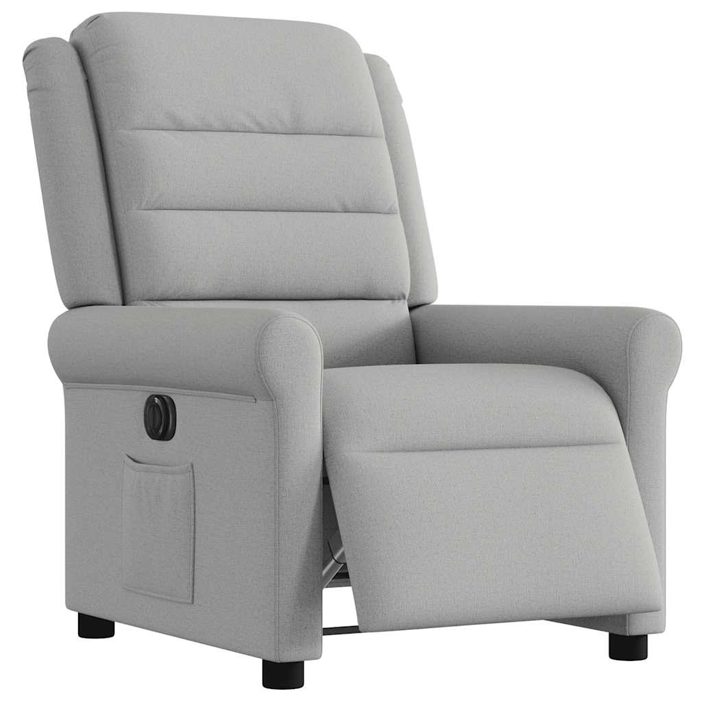 Fauteuil inclinable électrique gris nuage tissu Fauteuils vidaXL