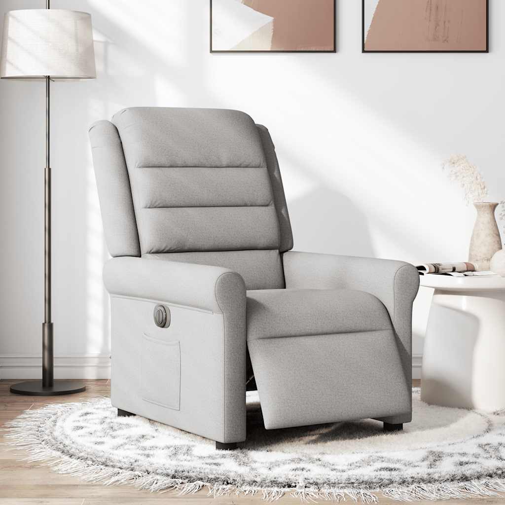 Fauteuil inclinable électrique gris nuage tissu Fauteuils vidaXL