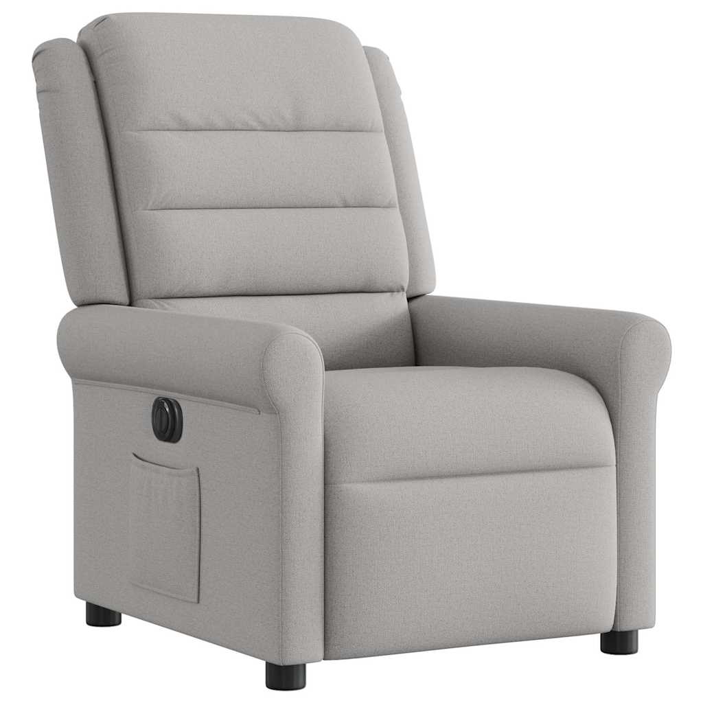 Fauteuil inclinable électrique gris nuage tissu Fauteuils vidaXL