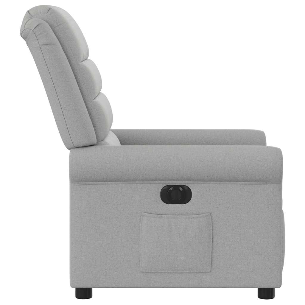 Fauteuil inclinable électrique gris nuage tissu Fauteuils vidaXL