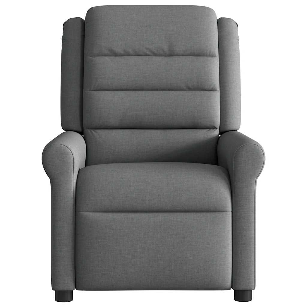 Fauteuil inclinable de massage électrique gris foncé tissu Fauteuils vidaXL