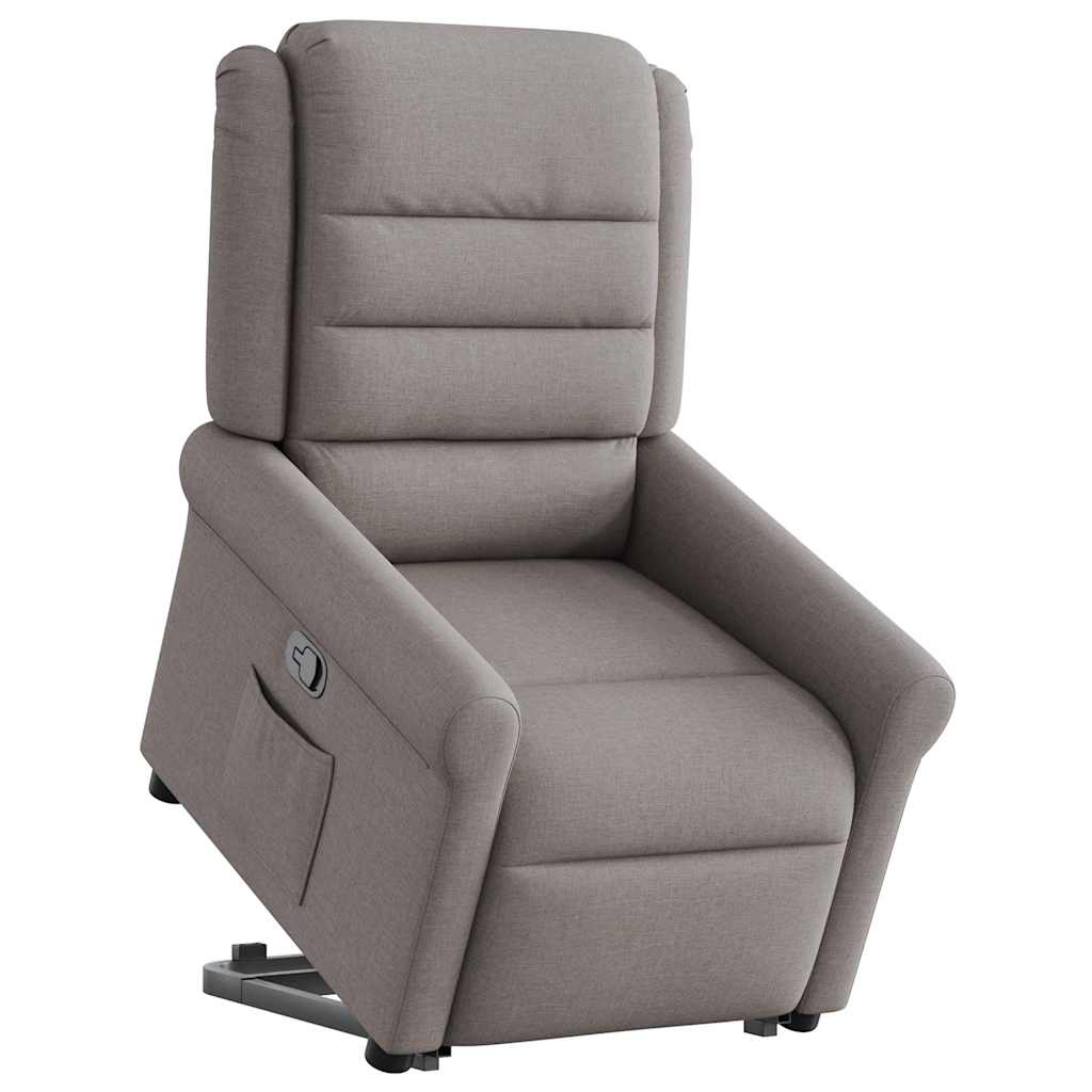 Fauteuil inclinable taupe tissu Fauteuils vidaXL