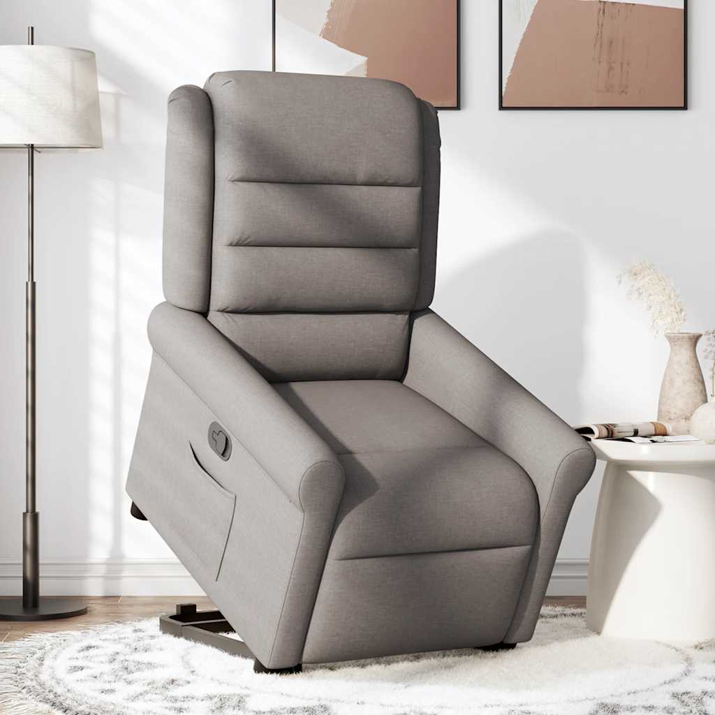 Fauteuil inclinable taupe tissu Fauteuils vidaXL