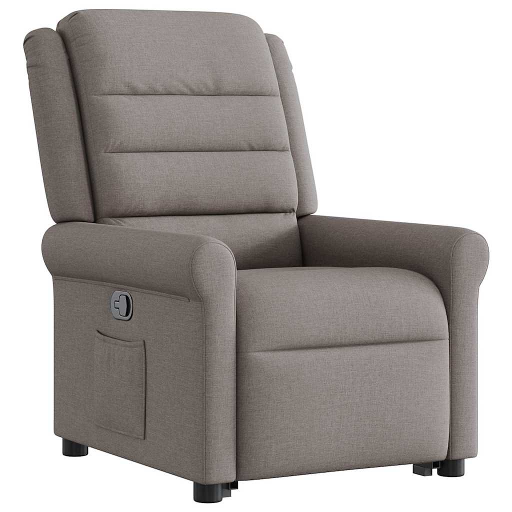 Fauteuil inclinable taupe tissu Fauteuils vidaXL