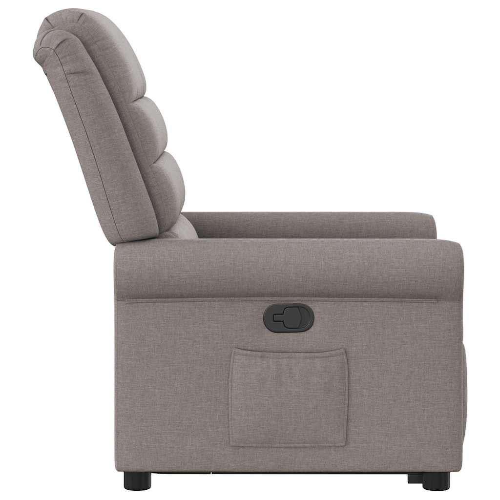 Fauteuil inclinable taupe tissu Fauteuils vidaXL