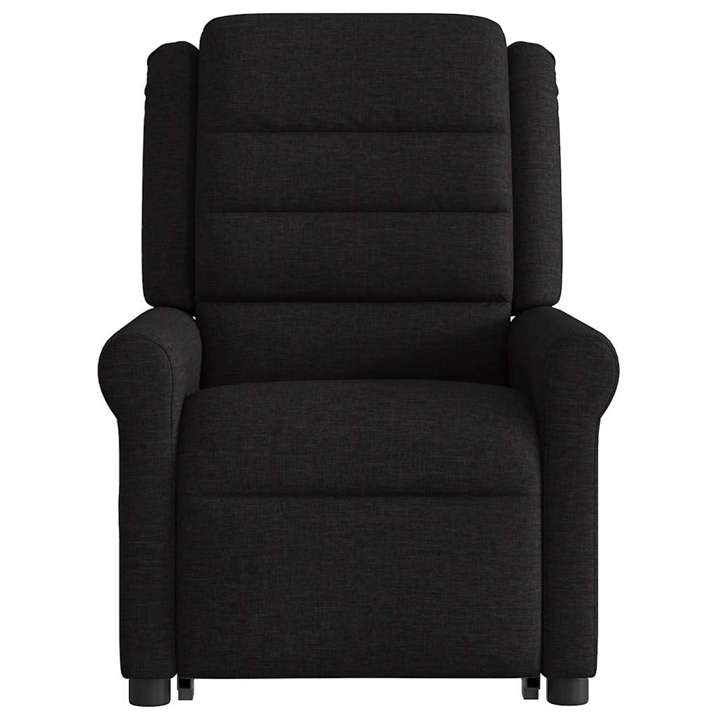 Fauteuil de massage inclinable Noir Tissu Fauteuils vidaXL