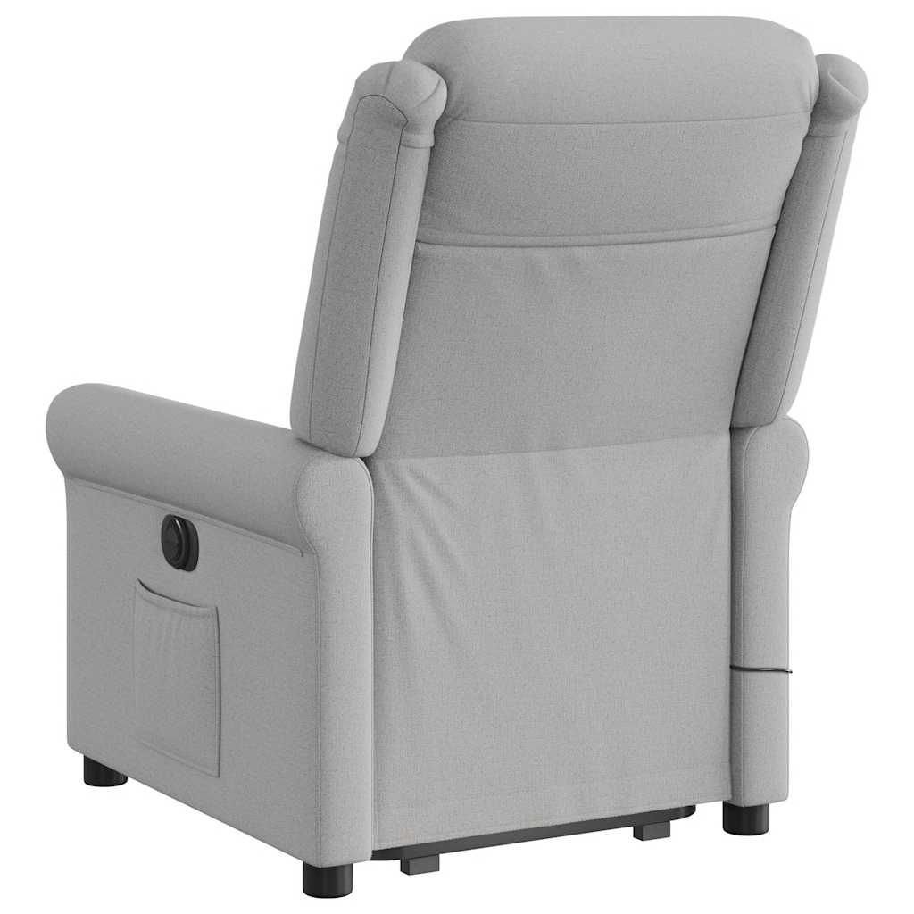 Fauteuil de massage inclinable gris nuage tissu Fauteuils vidaXL