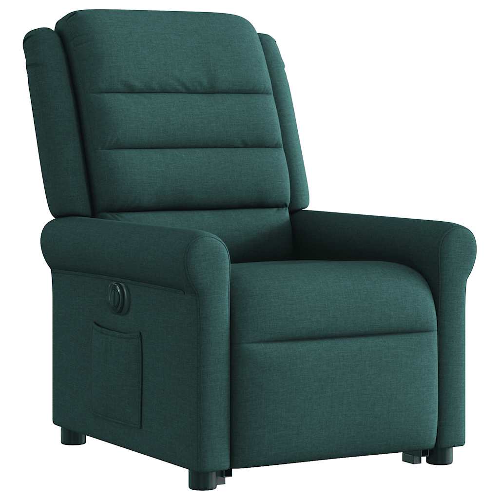 Fauteuil inclinable électrique vert foncé tissu Fauteuils vidaXL