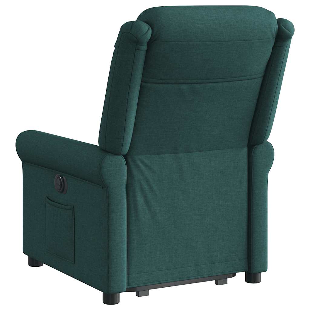 Fauteuil inclinable électrique vert foncé tissu Fauteuils vidaXL