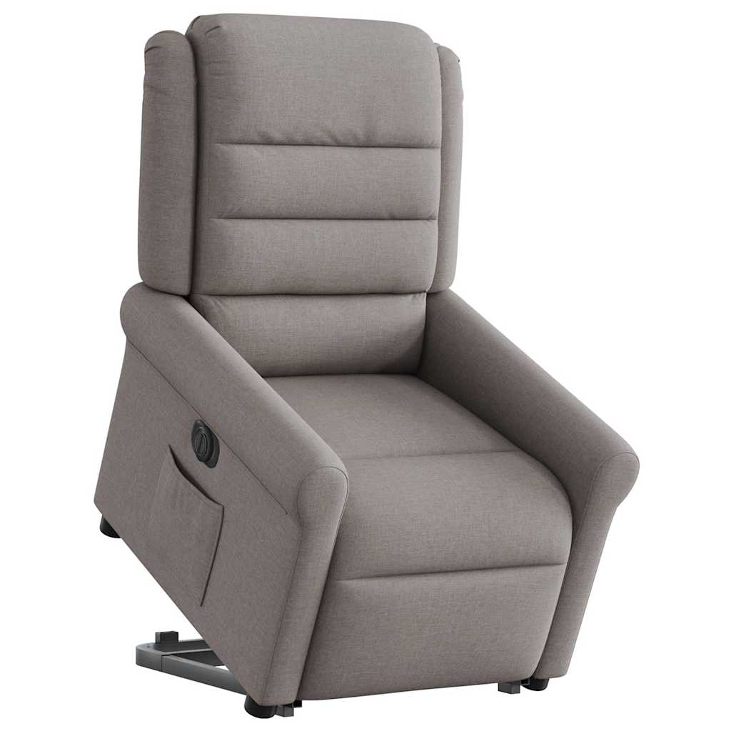 Fauteuil inclinable électrique taupe tissu Fauteuils vidaXL