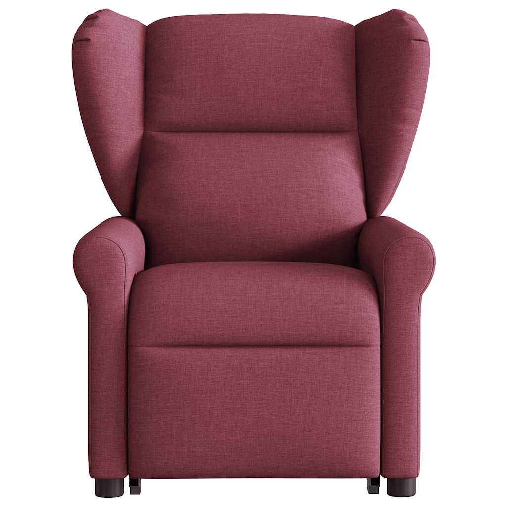 Fauteuil inclinable de massage Rouge bordeaux Tissu Fauteuils vidaXL