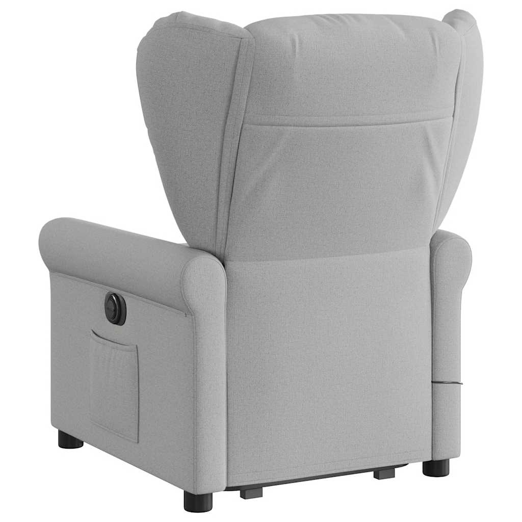 Fauteuil inclinable de massage électrique gris nuage tissu Fauteuils vidaXL