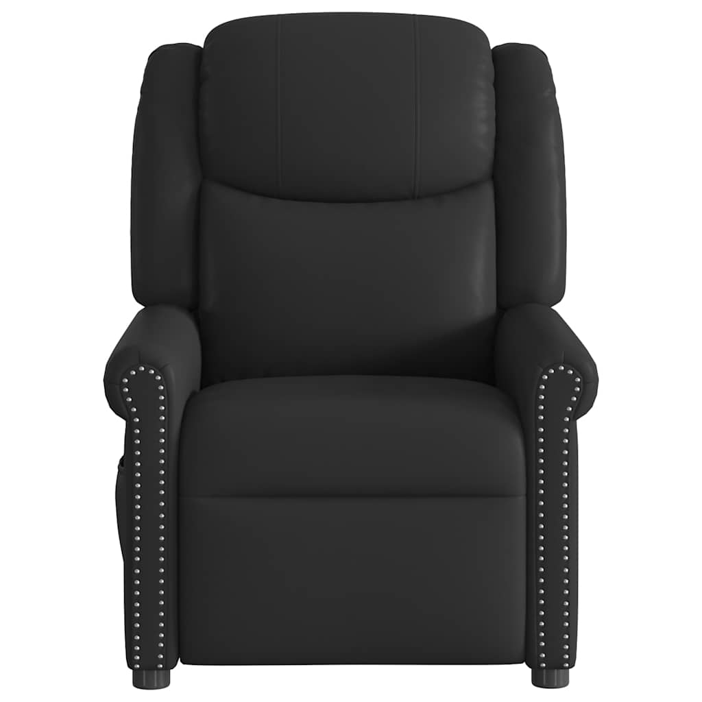 Fauteuil inclinable électrique Noir brillant Similicuir Fauteuils vidaXL