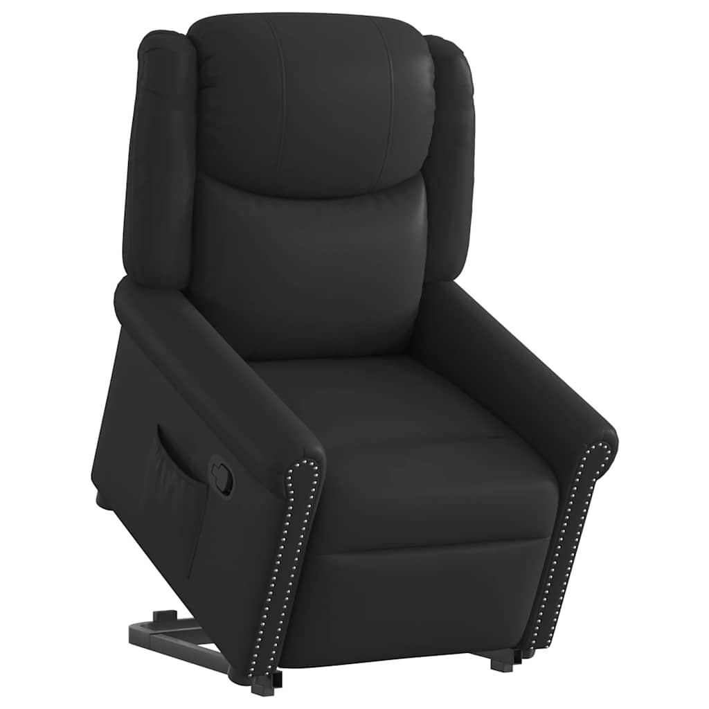 Fauteuil inclinable noir brillant similicuir Fauteuils vidaXL