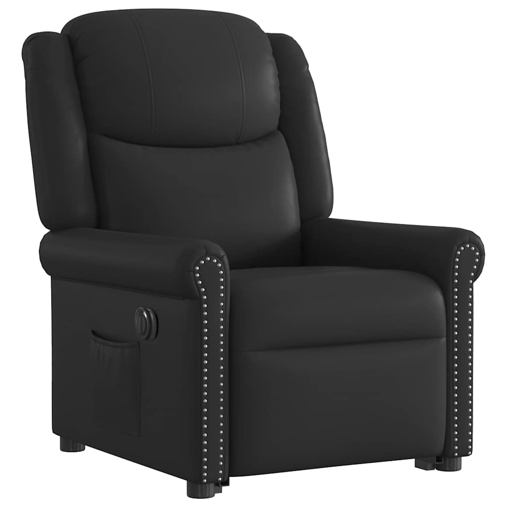 Fauteuil inclinable électrique noir brillant similicuir Fauteuils vidaXL