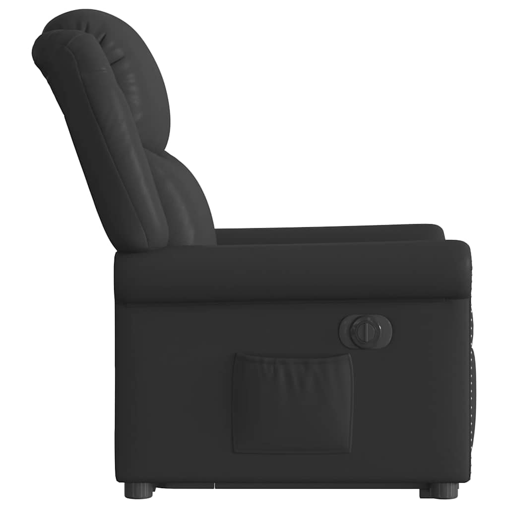 Fauteuil inclinable électrique noir brillant similicuir Fauteuils vidaXL