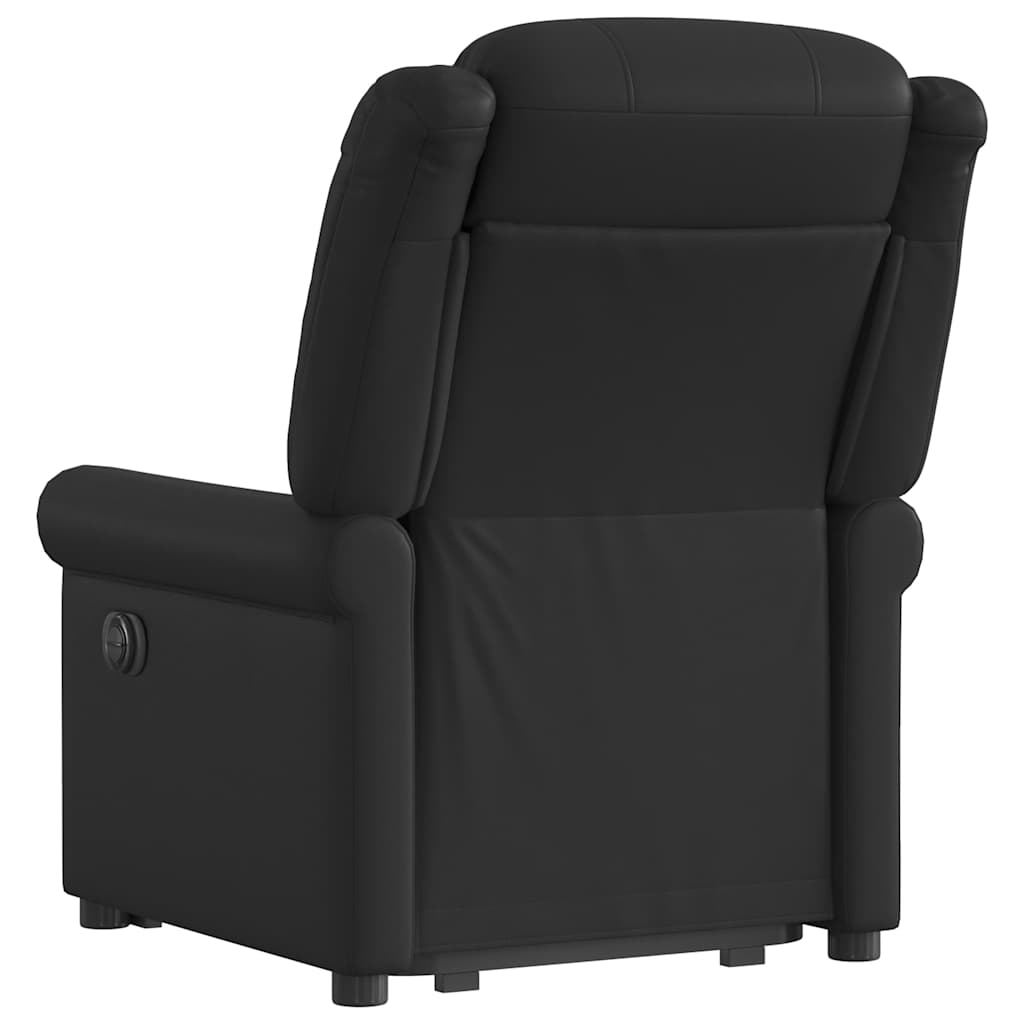 Fauteuil inclinable électrique noir brillant similicuir Fauteuils vidaXL