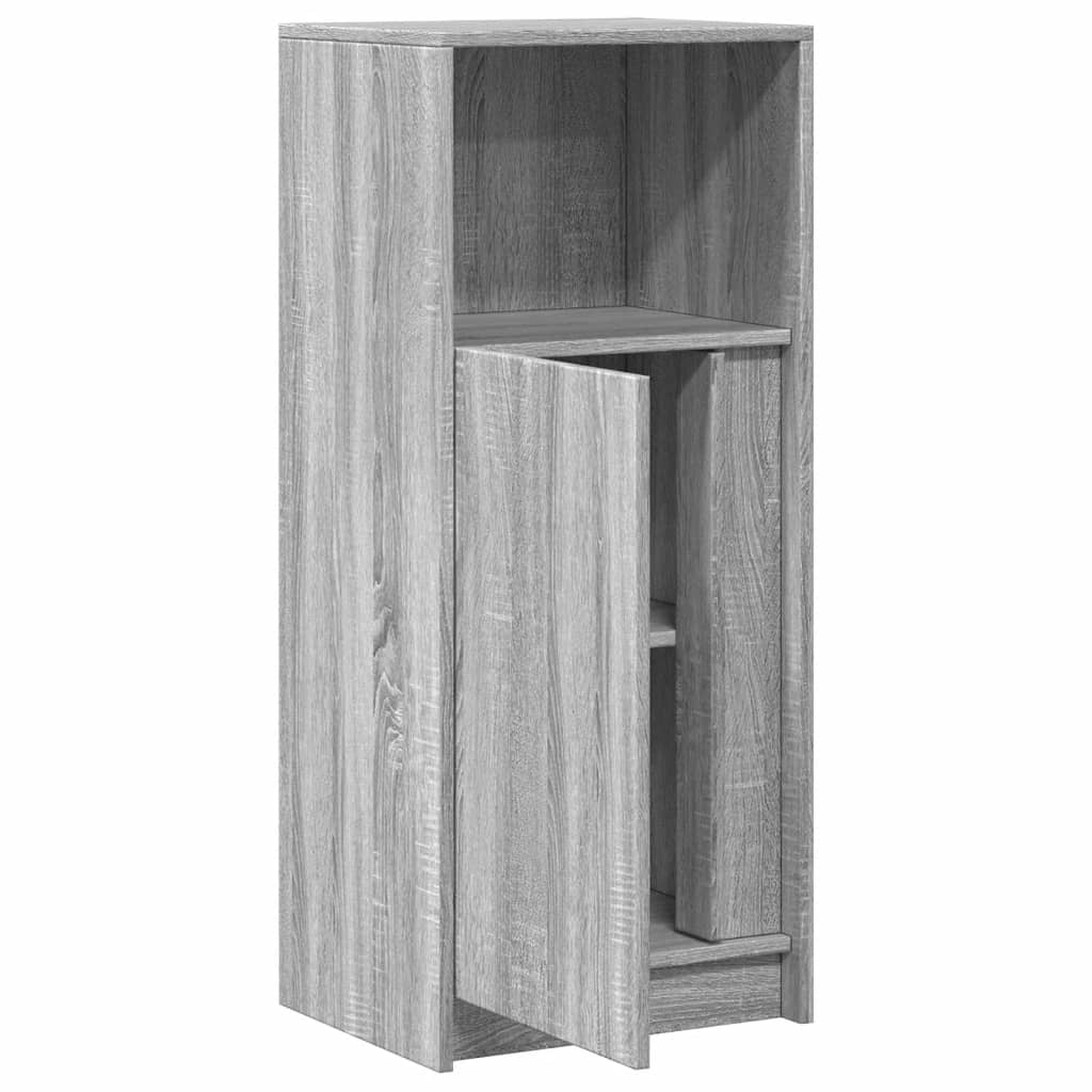 Buffet avec LED sonoma gris 42,5x34x100 cm bois d'ingénierie