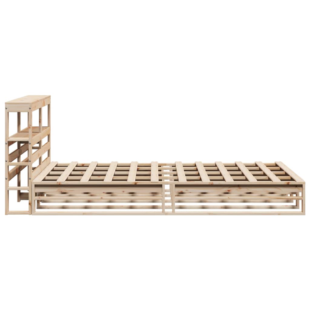 Cadre de lit sans matelas 160x200 cm bois massif de pin Lits & cadres de lit vidaXL   