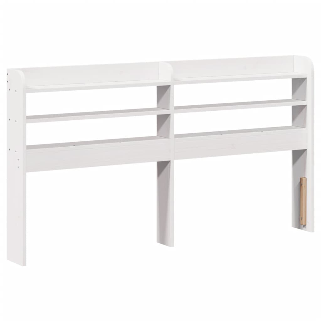 Cadre de lit avec tête de lit blanc 135x190 cm bois pin massif Lits & cadres de lit vidaXL   